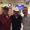 Mark Beynon and co-writer Joe Label with Brad Paisley at "Thicker than Smoke" concert