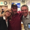 Mark Beynon and co-writer Joe Label with Bonnie Hunt at "Thicker than Smoke" concert